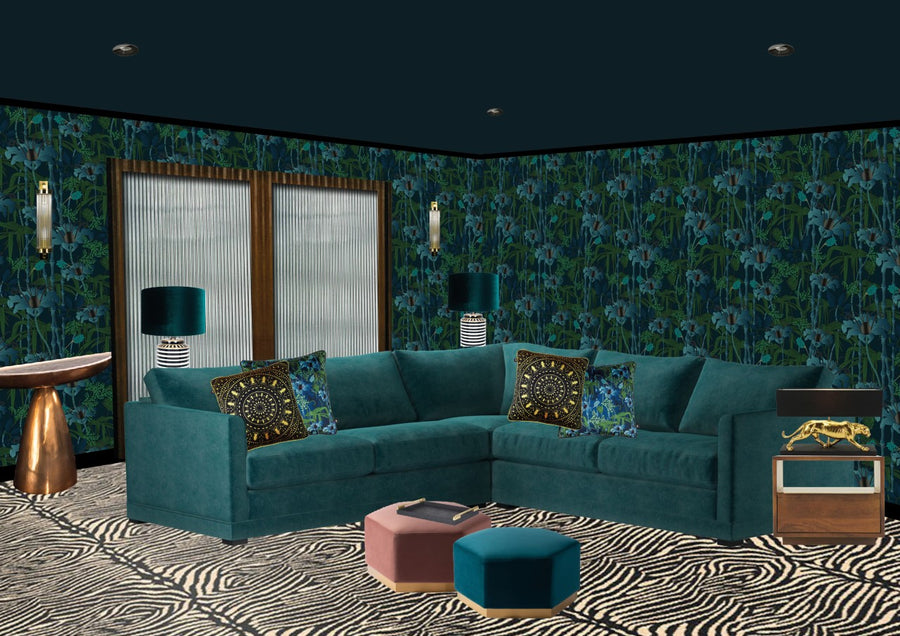 House of Curious: Cinema Room moodboard