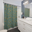 Load image into Gallery viewer, DRAGONFLY SWARM SAGE: Shower Curtain