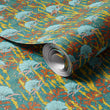 Load image into Gallery viewer, CORAL ODYSSEY TEAL: Wallpaper
