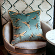 Load image into Gallery viewer, DRAGONFLY SWARM SAGE: velvet cushion