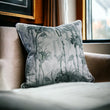 Load image into Gallery viewer, ELECTRIC LAGOON DEW: velvet cushion