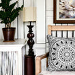 Load image into Gallery viewer, INSECT MANDALA WHITE: velvet cushion