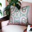 Load image into Gallery viewer, REBEL KNIT TOURMALINE: velvet cushion