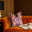 Load image into Gallery viewer, REBEL KNIT JASPER: velvet cushion