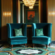 Load image into Gallery viewer, FIZZ SUPREME MALACHITE: velvet cushion