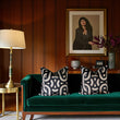 Load image into Gallery viewer, REBEL KNIT ONYX: velvet cushion