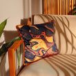 Load image into Gallery viewer, TIGER'S EYE: velvet cushion