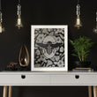 Load image into Gallery viewer, ELEMENTAL BEE print : black/ white