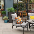 Load image into Gallery viewer, CORAL ODYSSEY ORANGE: velvet cushion