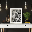 Load image into Gallery viewer, ELEMENTAL COBRA print: black/ white