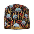 Load image into Gallery viewer, CORAL ODYSSEY BLACK: Velvet Lampshade