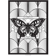 Load image into Gallery viewer, DECO BUTTERFLY print : black/ white