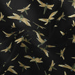 Load image into Gallery viewer, DRAGONFLY SWARM BLACK: Velvet Fabric (per metre)