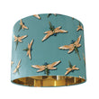 Load image into Gallery viewer, DRAGONFLY SWARM SAGE: Velvet Lampshade