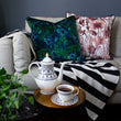 Load image into Gallery viewer, ELECTRIC LAGOON BLUE: velvet cushion