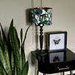 Load image into Gallery viewer, ELECTRIC LAGOON WHITE: Velvet Lampshade