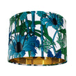 Load image into Gallery viewer, ELECTRIC LAGOON WHITE: Velvet Lampshade