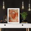 Load image into Gallery viewer, ELEMENTAL JELLYFISH print: orange/ gold