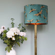 Load image into Gallery viewer, DRAGONFLY SWARM SAGE: Velvet Lampshade