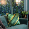 Load image into Gallery viewer, LIBERATZIÓN MALACHITE: velvet cushion