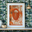 Load image into Gallery viewer, ELEMENTAL JELLYFISH print: orange/ gold