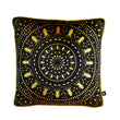 Load image into Gallery viewer, INSECT MANDALA BLACK & GOLD: velvet cushion