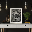 Load image into Gallery viewer, ELEMENTAL PANTHER print : black/ white