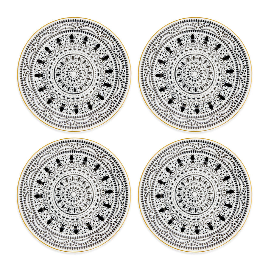INSECT MANDALA: 12" Carver Plate (set of 4)