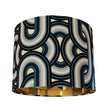 Load image into Gallery viewer, REBEL KNIT ONYX: Velvet Lampshade