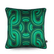 Load image into Gallery viewer, REBEL KNIT MALACHITE: velvet cushion