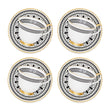 Load image into Gallery viewer, INSECT MANDALA: Tea Cup and Saucer (Set of 4)