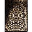 Load image into Gallery viewer, INSECT MANDALA print: black/ gold
