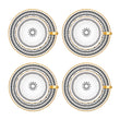 Load image into Gallery viewer, INSECT MANDALA: Tea Cup and Saucer (Set of 4)