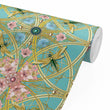 Load image into Gallery viewer, ZELLANDINE AQUA: Wallpaper Sample
