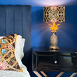 Load image into Gallery viewer, ZELLANDINE NOIR: Velvet Lampshade