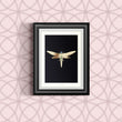 Load image into Gallery viewer, ZELLANDINE'S DRAGONFLY: gold print