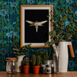 Load image into Gallery viewer, ZELLANDINE'S DRAGONFLY: gold print