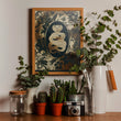 Load image into Gallery viewer, ELEMENTAL COBRA print : teal/ gold