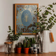 Load image into Gallery viewer, ELEMENTAL BEETLE print : grey/ gold