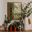 Load image into Gallery viewer, ELEMENTAL PANTHER print : sage/ gold