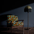 Load image into Gallery viewer, CORAL ODYSSEY BLACK: Velvet Fabric (per metre)