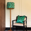 Load image into Gallery viewer, REBEL KNIT MALACHITE: Velvet Lampshade