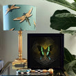 Load image into Gallery viewer, DRAGONFLY SWARM SAGE: Velvet Lampshade