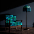 Load image into Gallery viewer, ELECTRIC LAGOON BLUE: Velvet Fabric (per metre)