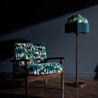 Load image into Gallery viewer, ELECTRIC LAGOON WHITE: Velvet Fabric (per metre)