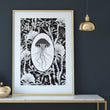 Load image into Gallery viewer, ELEMENTAL JELLYFISH print : black/ white