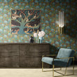 Load image into Gallery viewer, CORAL ODYSSEY TEAL: Wallpaper Sample