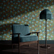 Load image into Gallery viewer, CORAL ODYSSEY TEAL: Wallpaper Sample