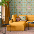 Load image into Gallery viewer, ZELLANDINE AQUA: Wallpaper Sample