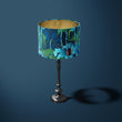 Load image into Gallery viewer, ELECTRIC LAGOON BLUE: Velvet Lampshade